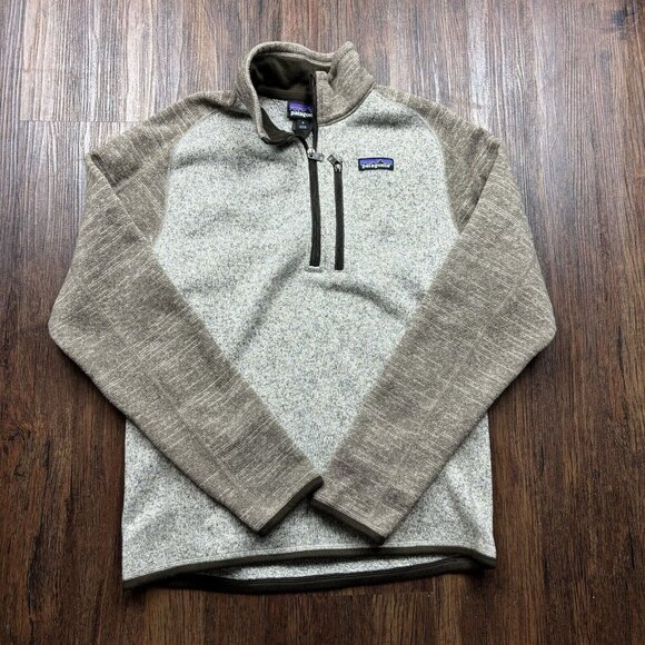 COPY - Patagonia Better Sweater 1/4 Zip Fleece Pullover Nickel/Forge Grey Men’s…